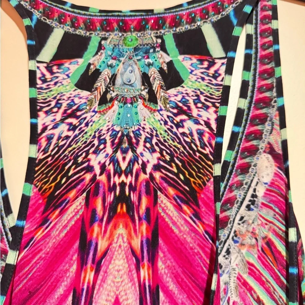 Camilla Vibrant Multicolor Beaded maxi dress. Size small. - Picture 5 of 6